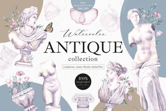 Antique Watercolor Collection: A Designer’s Review for Branding & Marketing Use