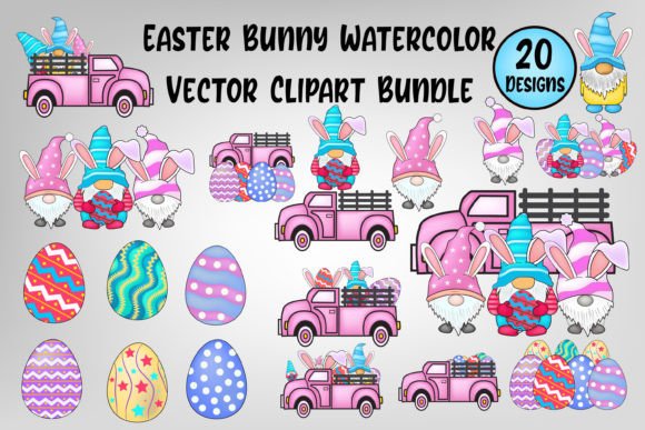 Easter Watercolor Illustrations for Crafters & Handmade Sellers