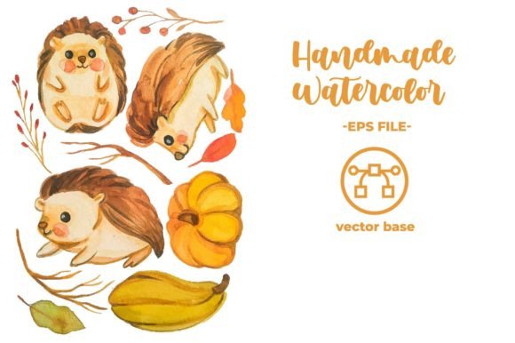Hedgehog Watercolor Illustration Review for Real Embroidery Projects