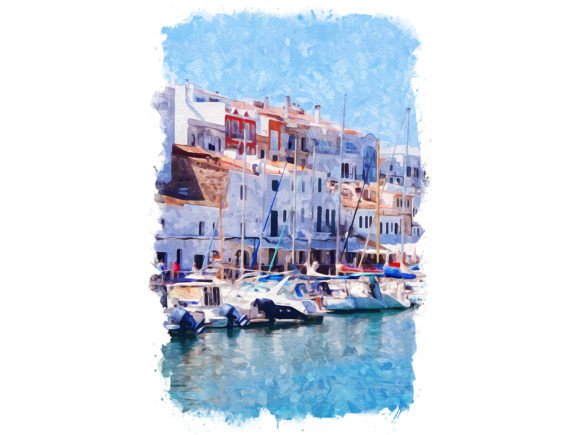 Menorca Spain Unique Watercolor Illustrations for Crafters & Etsy Sellers