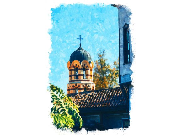 Plovdiv Bulgaria Unique Watercolor Illustrations for Brand Storytelling