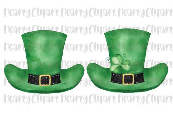 Saint Patrick Hat Watercolor PNG Drawing for Crafters & Etsy Sellers