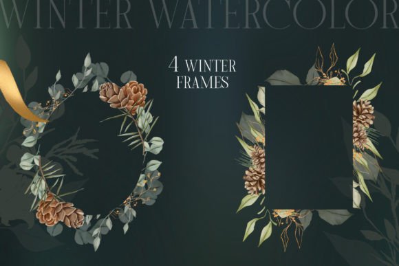 Winter Watercolor Floral Frames: A Designer’s Review for Real Client Projects
