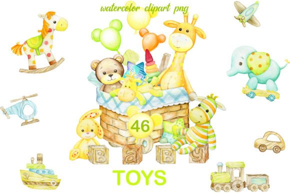 Wooden Toys Watercolor Illustrations: A Brand Designer’s Review for Local Business Use